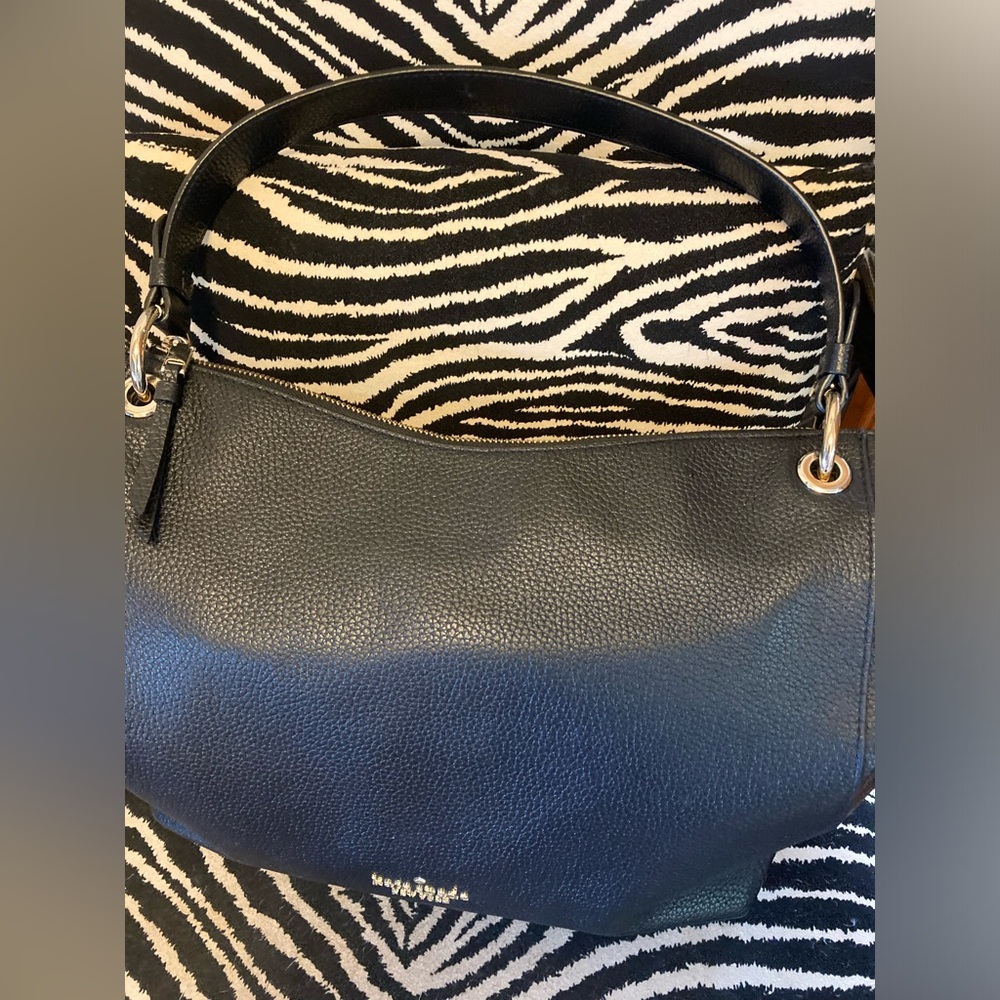 Beautiful Pre-Loved Black Pebbled Leather   Kate Spade Kat Shoulder Bag